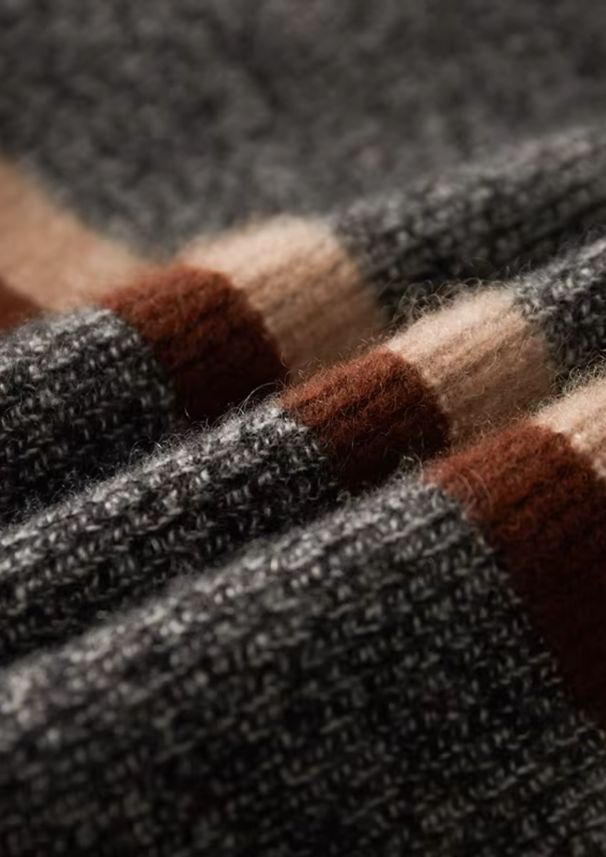 Cárdigan de Cashmere Hombre Premium – 100% Cashmere con Cremallera y Rayas