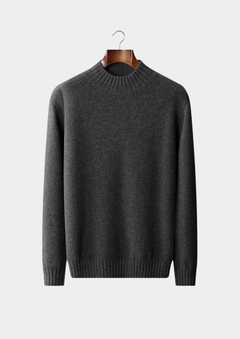 Jersey Hombre Cashmere Premium – Cuello Mock 100% Cashmere