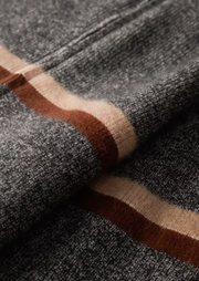 Cárdigan de Cashmere Hombre Premium – 100% Cashmere con Cremallera y Rayas