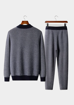 Men's 100% Merino Wool Knit Two-Piece Set - Matching Loungewear