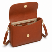 Bolso Bandolera Mujer de Cuero Sintético Marrón