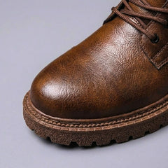Men's Genuine Leather Chelsea Boots - Dressy Slip-On Ankle Boots