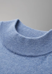 Camiseta Hombre Premium 100% Cashmere – Cuello Alto Elegante