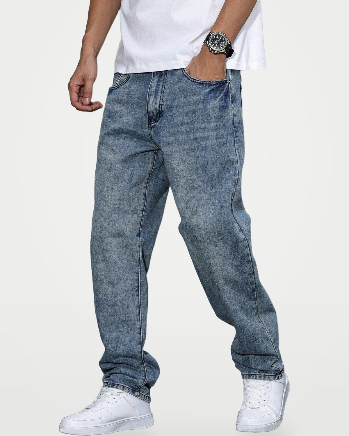 Men's Relaxed Fit Straight Leg Jeans