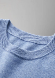 Camiseta Cashmere Hombre Premium – 100% Cashmere Cuello Redondo