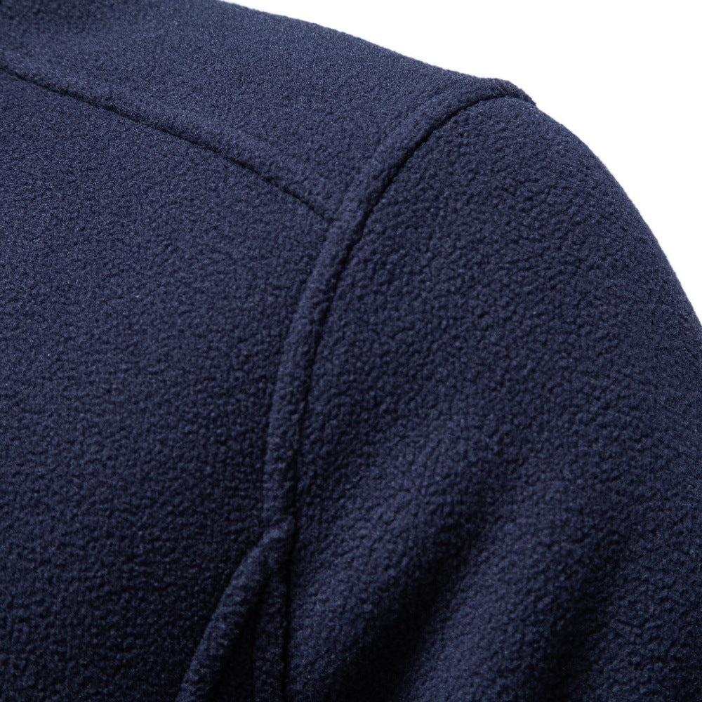 Sudadera Hombre con Cremallera Completa y Cuello Alto