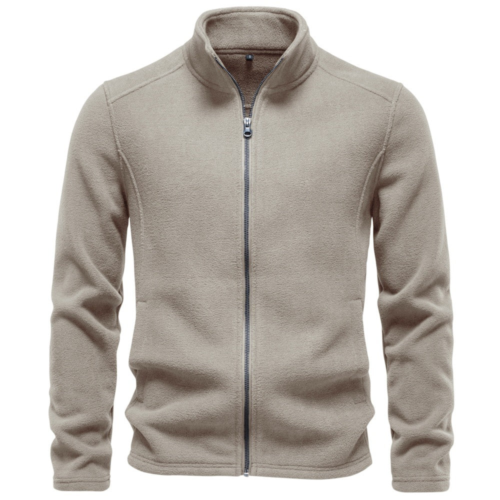 Sudadera Hombre con Cremallera Completa y Cuello Alto