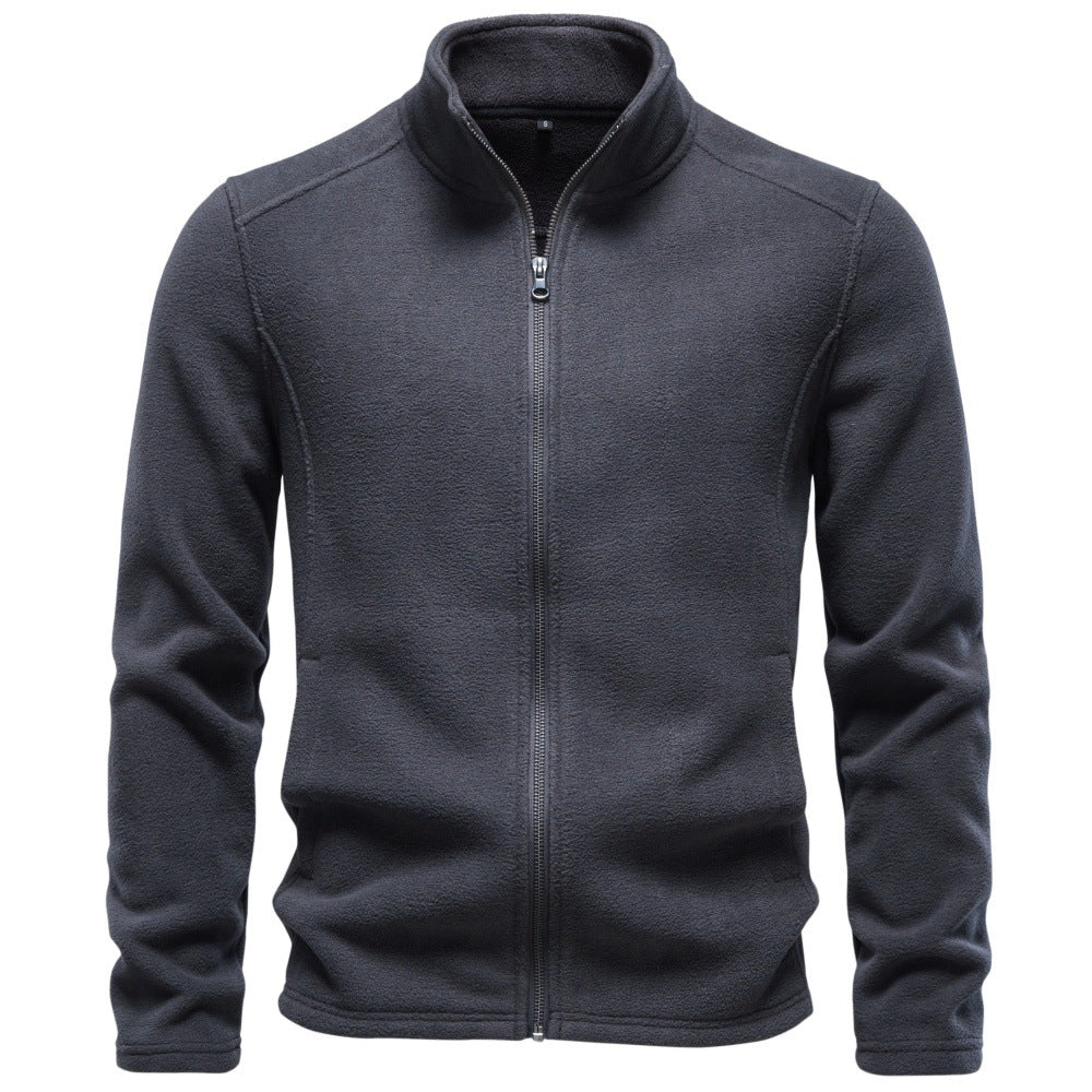 Sudadera Hombre con Cremallera Completa y Cuello Alto