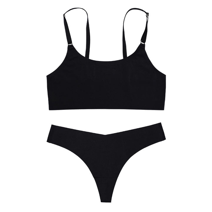 Set Lencería Mujer Ice Silk sin Costuras