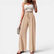 Women's Wide Leg Plaid Pants