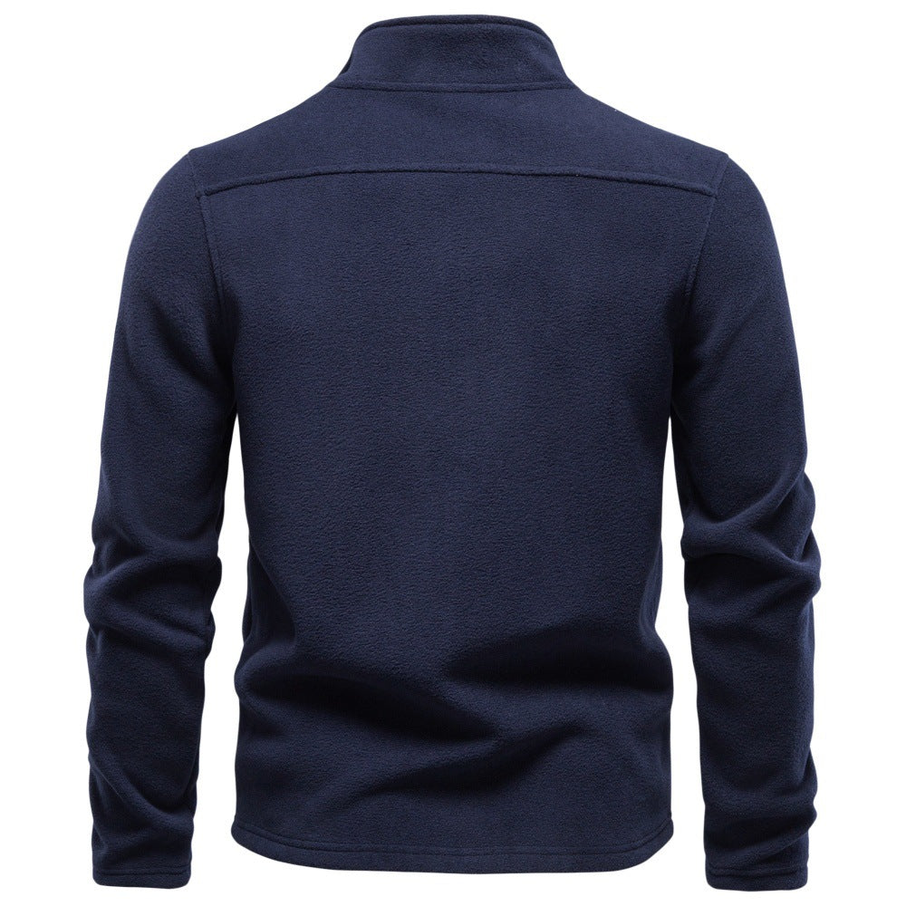 Sudadera Hombre con Cremallera Completa y Cuello Alto