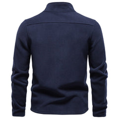 Sudadera Hombre con Cremallera Completa y Cuello Alto