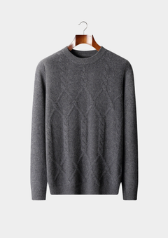 Jersey de Cashmere Hombre Premium – 100% Cashmere con Diseño