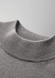 Camiseta Hombre Premium 100% Cashmere – Cuello Alto Elegante