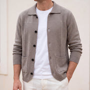 Sobrecamisa Hombre Cashmere Premium – 100% Cashmere con Botones