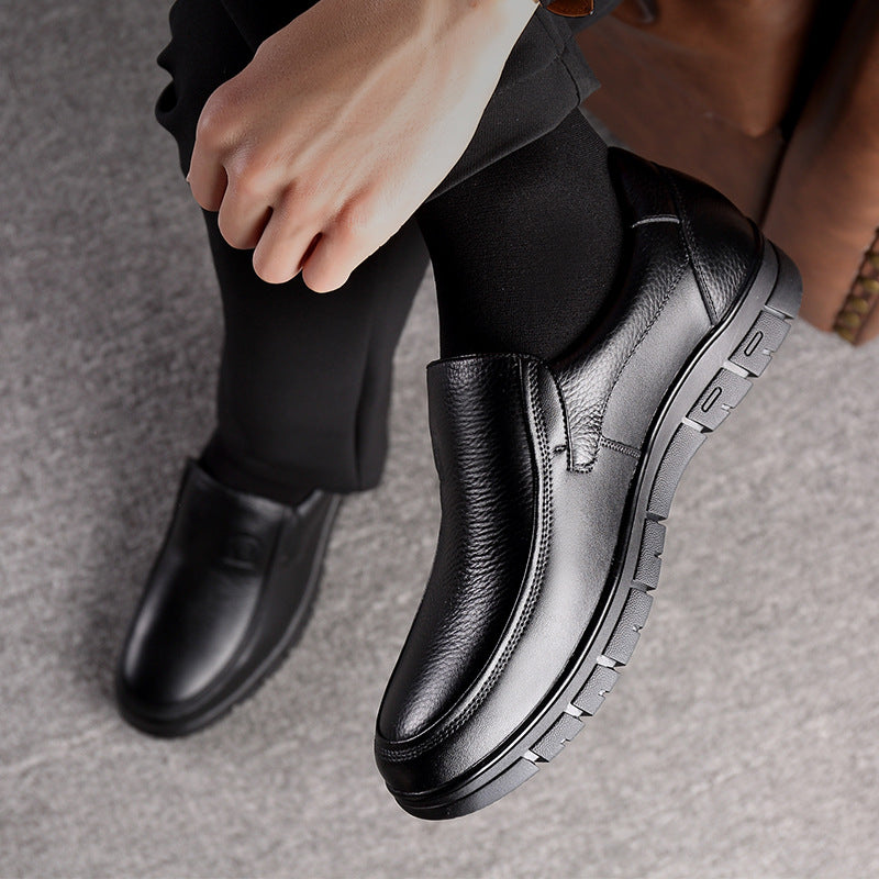 Zapatos Casuales de Piel para Hombre sin Cordones