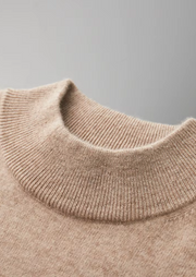 Camiseta Hombre Premium 100% Cashmere – Cuello Alto Elegante