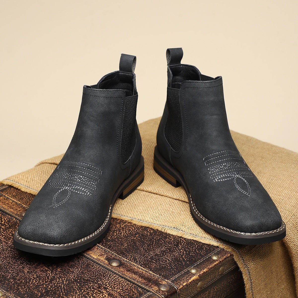 Men's Classic Laceless Chelsea Boots - Elastic Side Panels