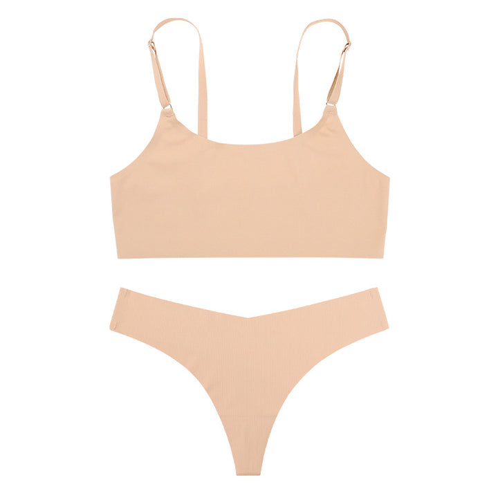 Set Lencería Mujer Ice Silk sin Costuras