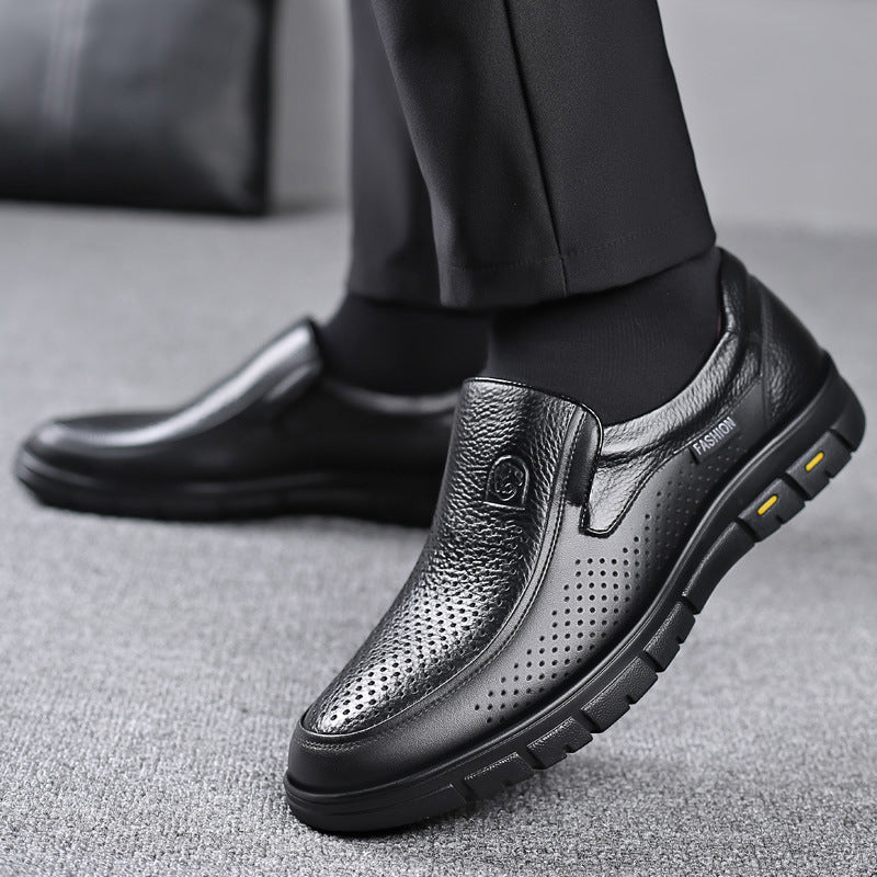 Zapatos Casuales de Piel para Hombre sin Cordones