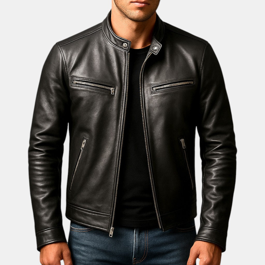 Men's Premium Leather Jacket – Vintage Genuine Leather Jacket