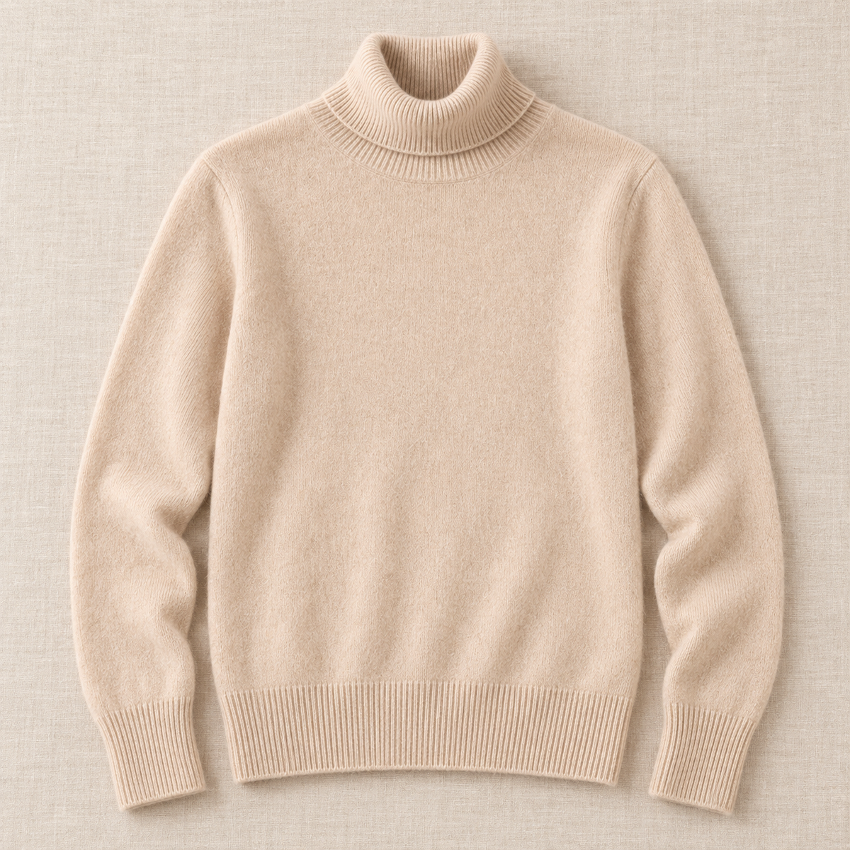 Women's Cashmere Turtleneck Knit Sweater - Lightweight Pullover