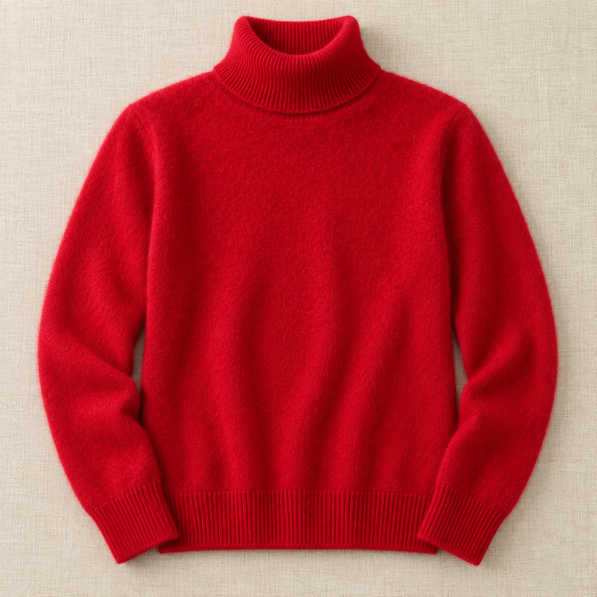 Women's Cashmere Turtleneck Knit Sweater - Lightweight Pullover