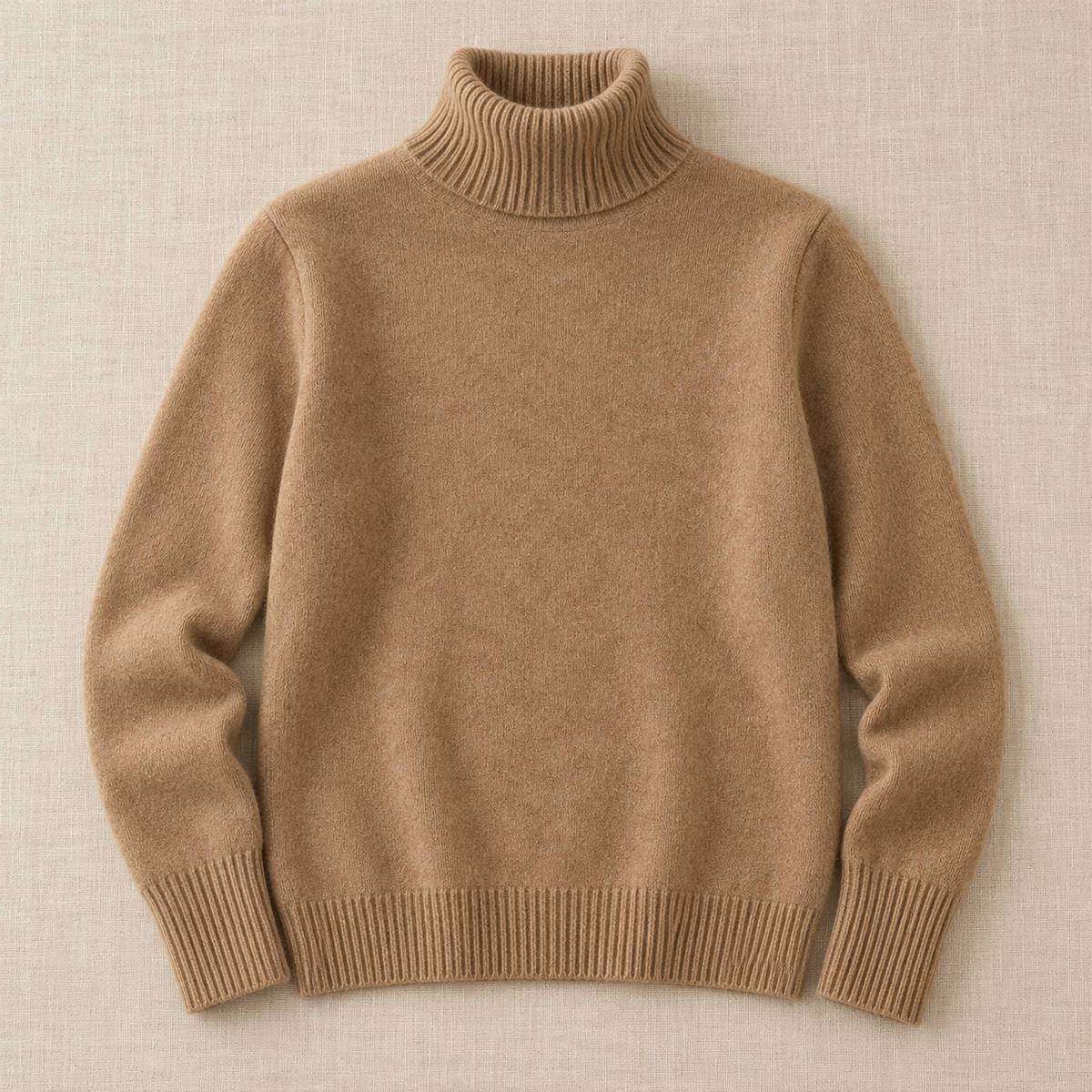 Women's Cashmere Turtleneck Knit Sweater - Lightweight Pullover