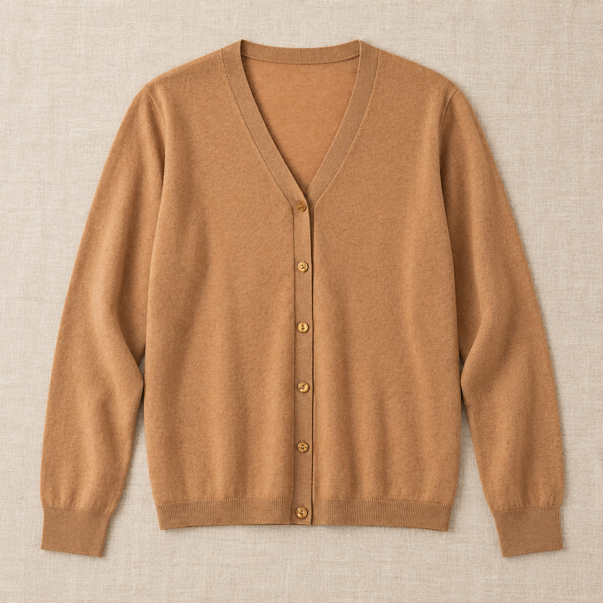 Women's Pure Wool V-Neck Cardigan Sweater