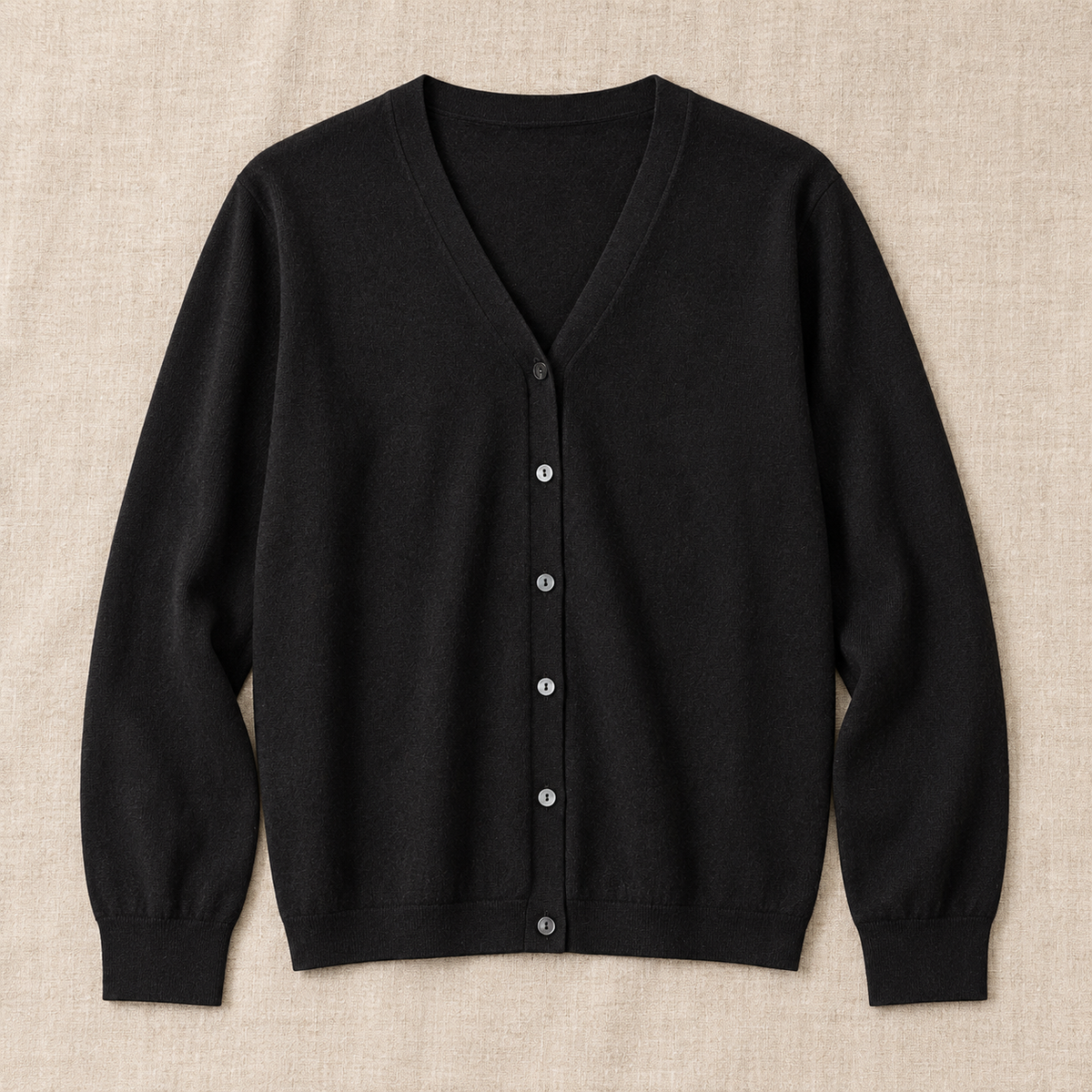 Women's Pure Wool V-Neck Cardigan Sweater