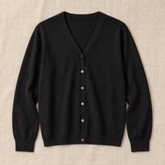 Women's Pure Wool V-Neck Cardigan Sweater