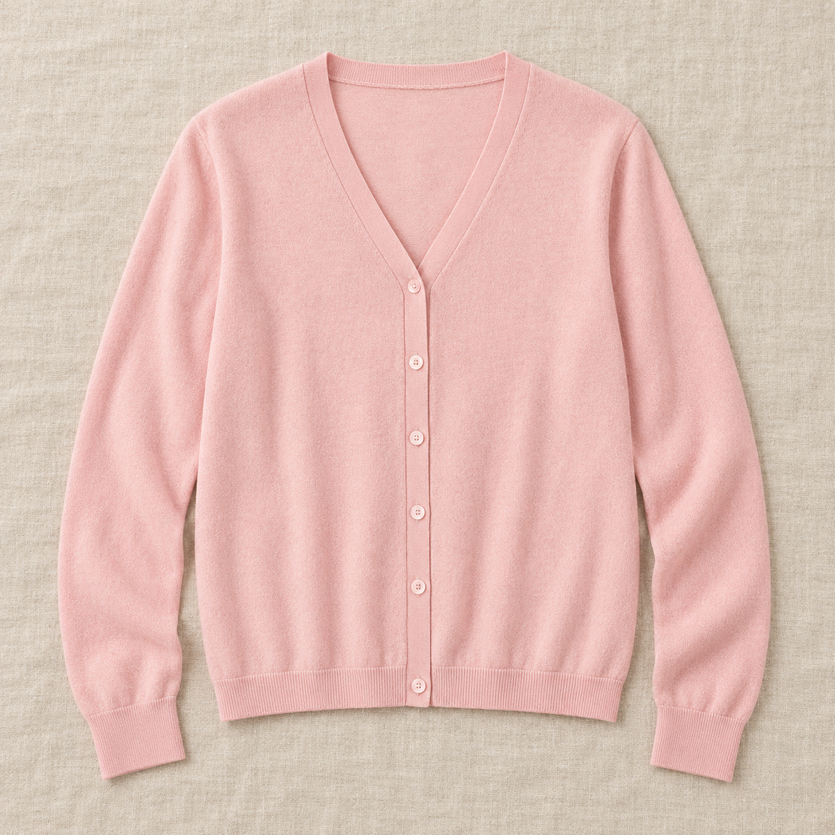 Women's Pure Wool V-Neck Cardigan Sweater