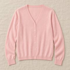 Women's Pure Wool V-Neck Cardigan Sweater
