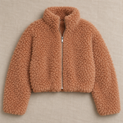 Chaqueta Mujer de Borreguito con Cremallera