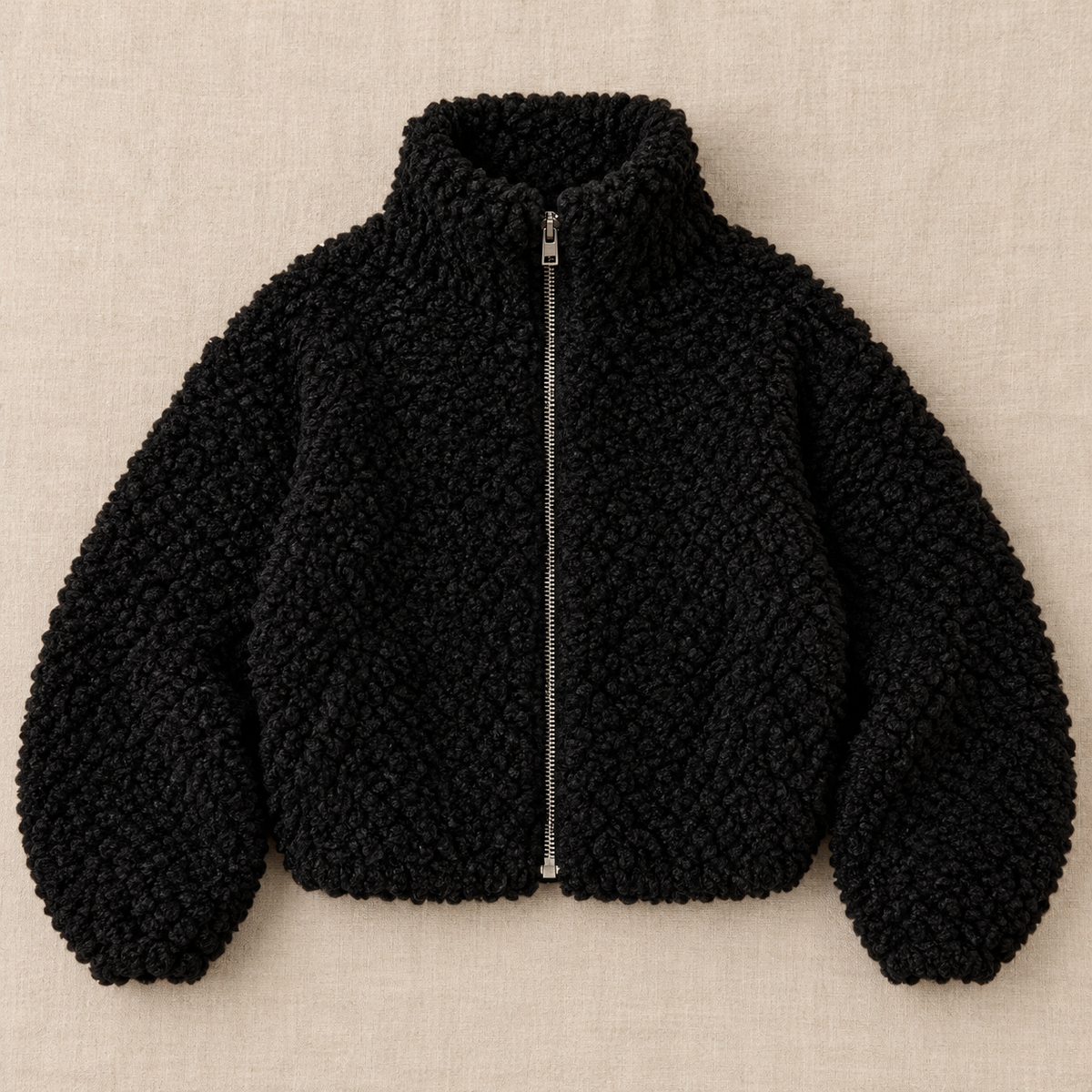 Chaqueta Mujer de Borreguito con Cremallera