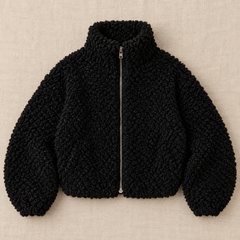 Chaqueta Mujer de Borreguito con Cremallera