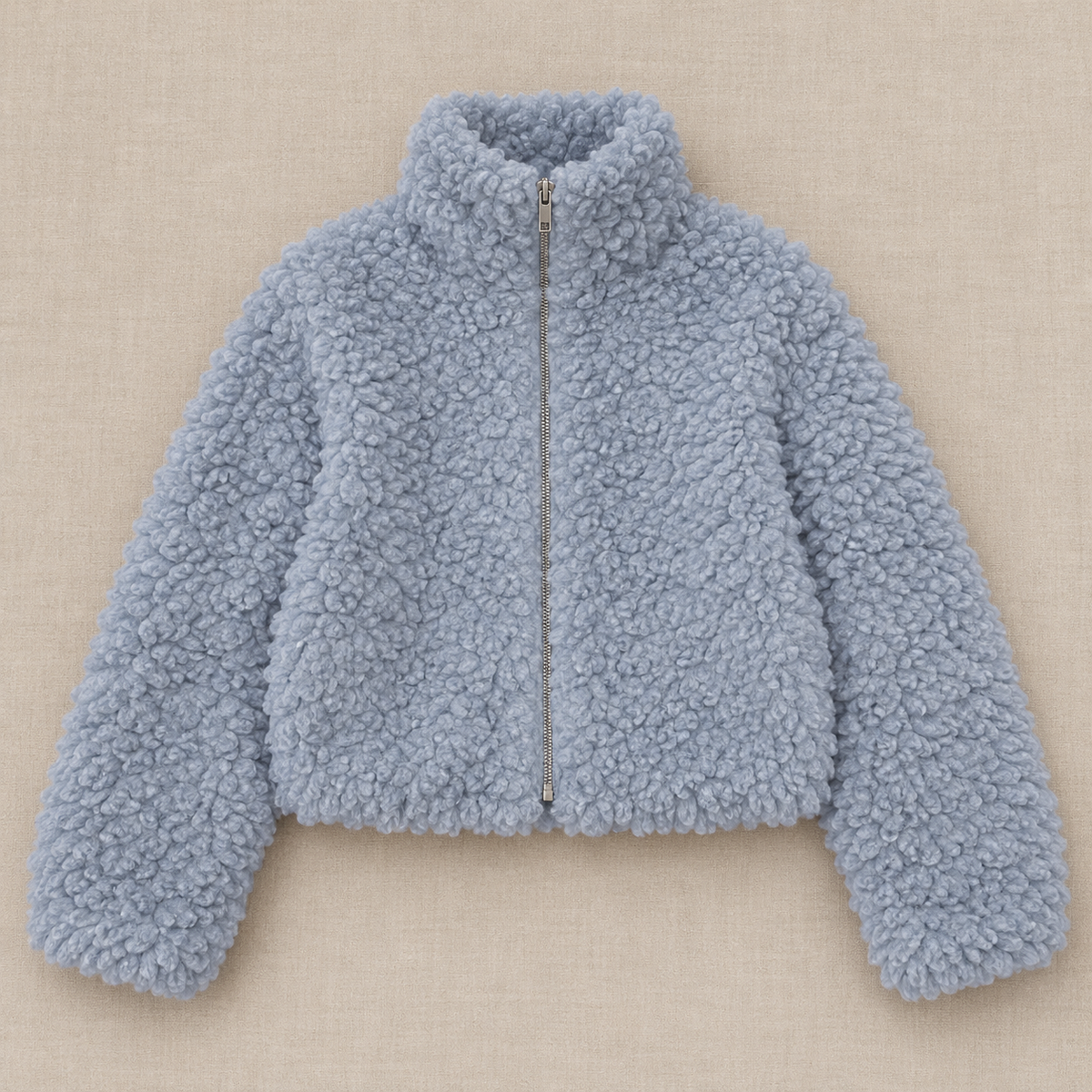 Chaqueta Mujer de Borreguito con Cremallera