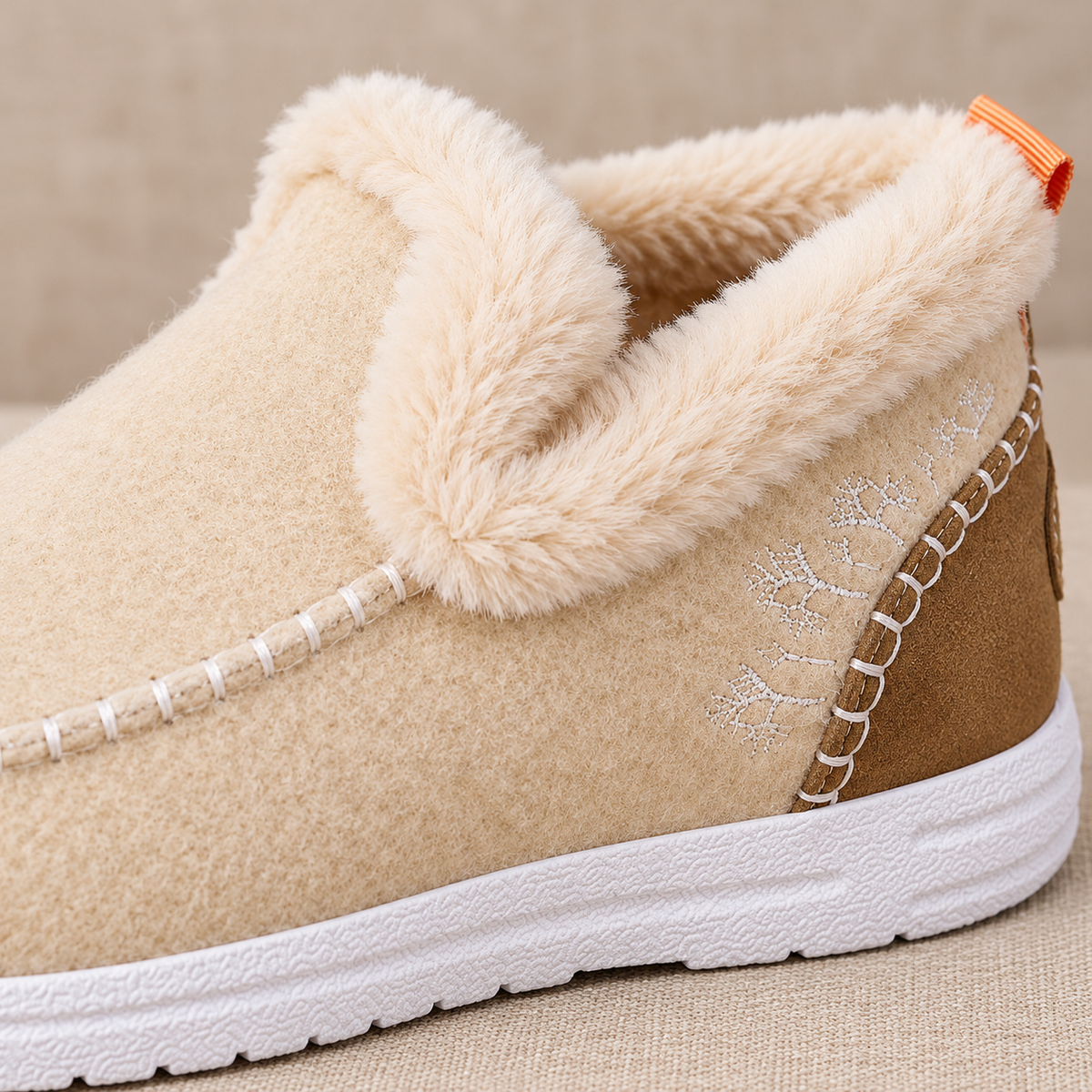 Women's Fleece-Lined Winter Moccasins - Warm Slip-On Loafers