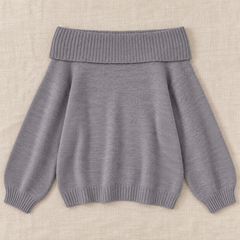 Women's Relaxed Knit Off-the-Shoulder Sweater - Slouchy Pullover