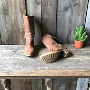 Botas de Media Caña para Mujer con Tacón de Bloque y Cremallera Lateral