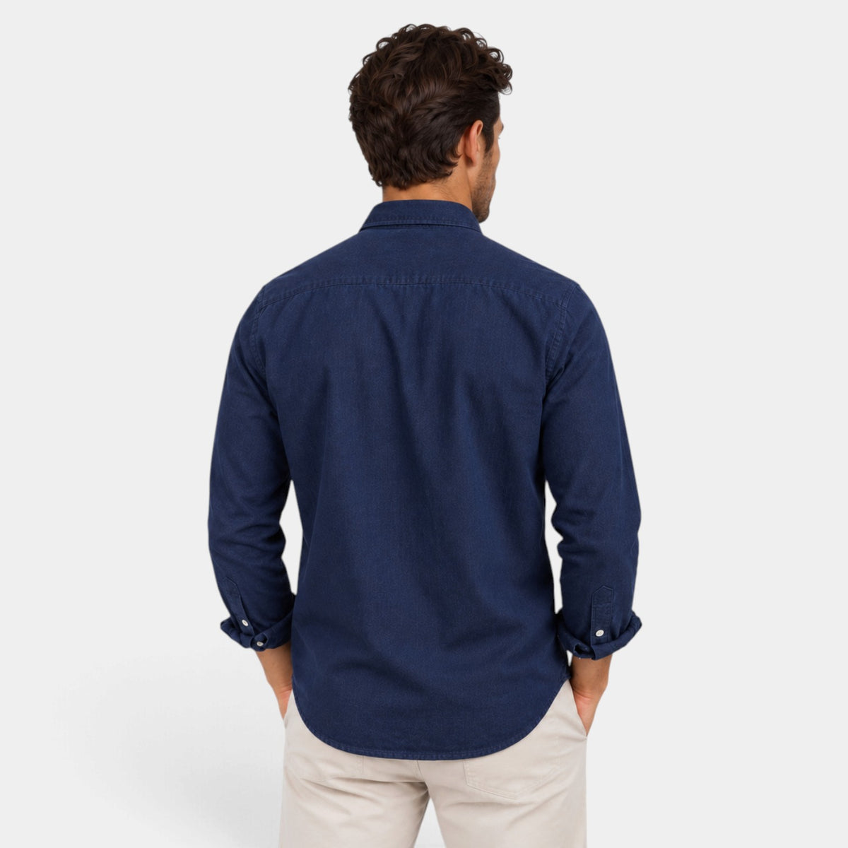 Men's Casual Relaxed Fit Long Sleeve Shirt