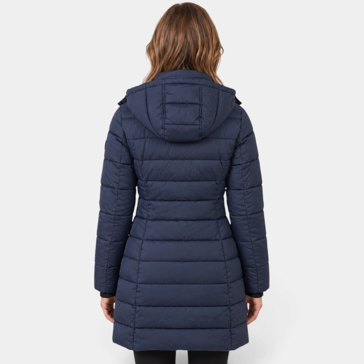 Chaqueta de Invierno Plumón con Capucha para Mujer