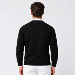 Men's Cashmere Crew Neck Sweater - Classic Pullover