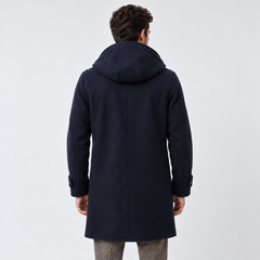 Men's Hooded Duffle Coat - Warm Winter Coat