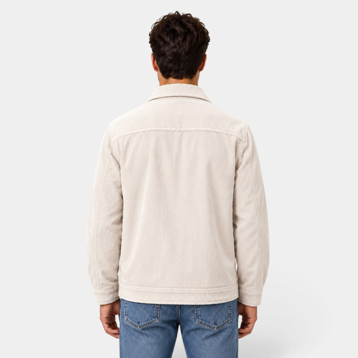 Men's Corduroy Snap-Button Overshirt