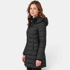 Chaqueta de Invierno Plumón con Capucha para Mujer