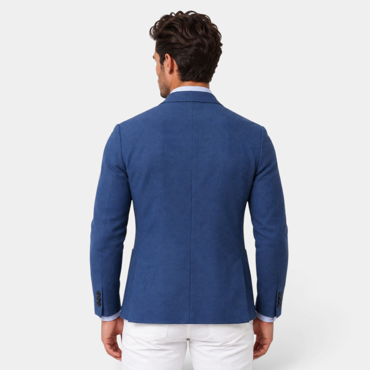 Blazer de Punto Flexible para Hombre Estilo Smart Casual