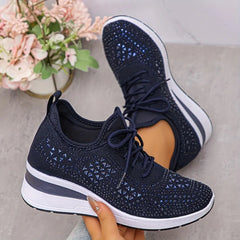 Women's Orthopedic Sneakers - Sparkle Details