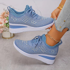 Women's Orthopedic Sneakers - Sparkle Details