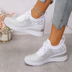 Women's Orthopedic Sneakers - Sparkle Details